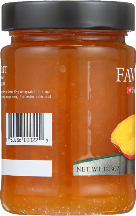 FAVORIT: Preserve Peach Mango, 12.3 oz