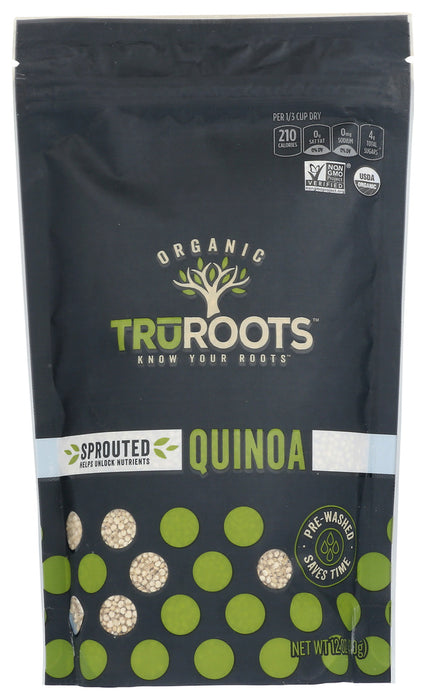 TRUROOTS: Whole Grain Organic Sprouted Quinoa, 12 oz