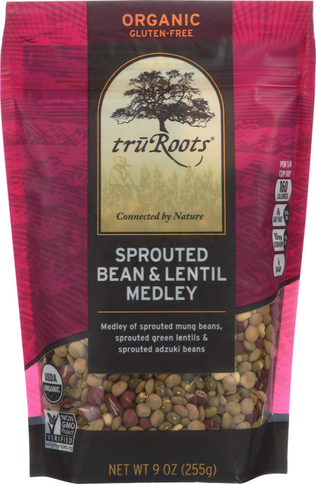 TRUROOTS: Sprouted Bean & Lentil Medley, 9 oz