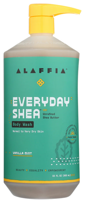 ALAFFIA: Wash Body Evrydy Vanilla, 32 fo