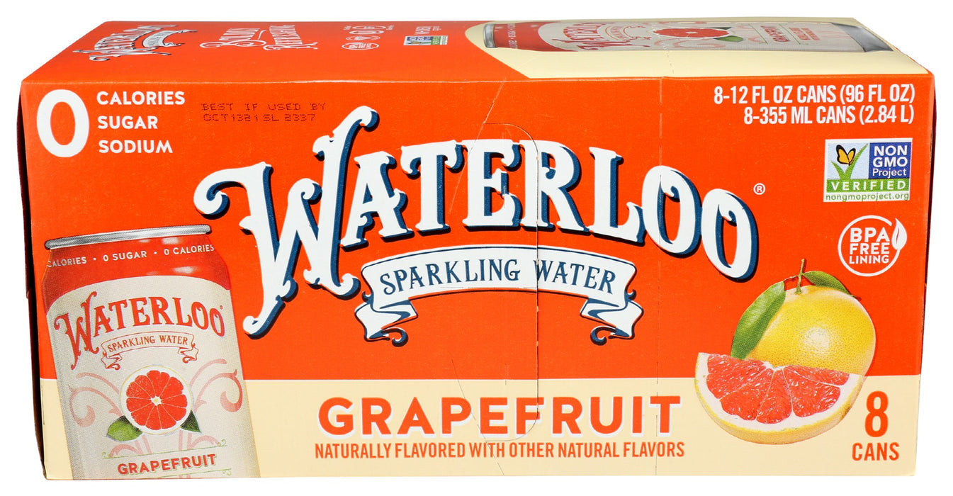 WATERLOO SPARKLING WATER: Water Sprklg Grpefrut 8Pk, 96 FO