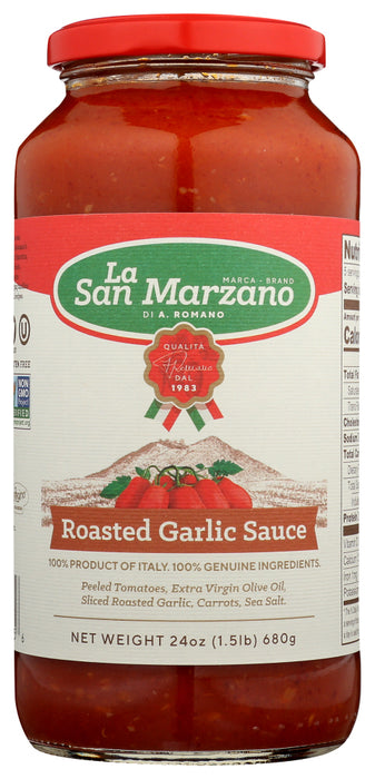 LA SAN MARZANO: Roasted Garlic Sauce, 24 fl oz