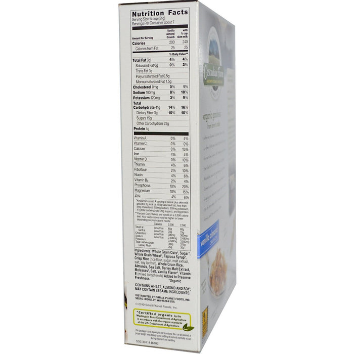 CASCADIAN FARM: Cereal Vanilla Almond Crunch, 12.5 oz