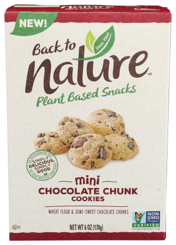 BACK TO NATURE: Cookie Mini Choc Chnk, 6 oz