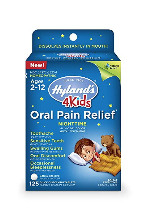 HYLAND: 4 Kids Oral Pain Nighttime, 125 tb