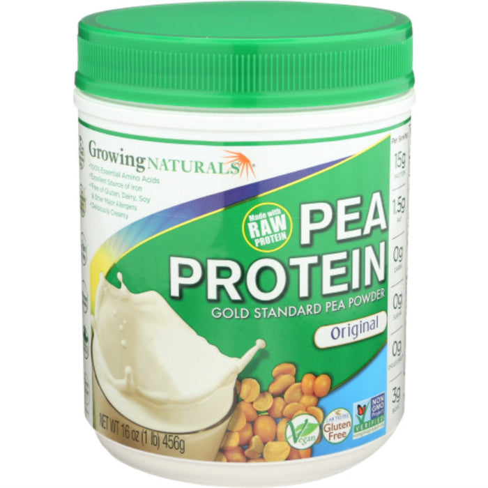 Growing Naturals Yellow Pea Protein Original 16 Oz