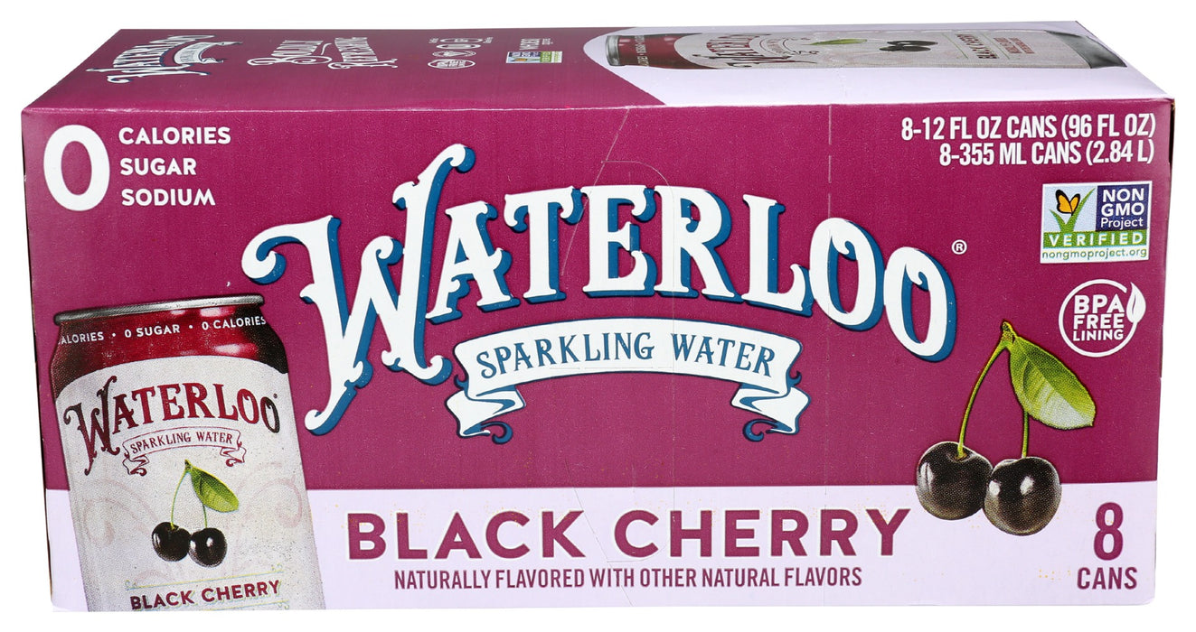 WATERLOO SPARKLING WATER: Water Sprk Blk Cherry 8Pk, 96 FO