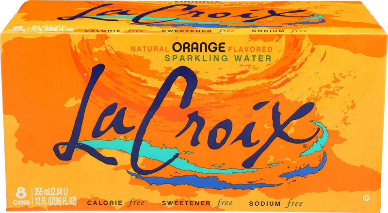 LA CROIX: Wtr Sprk Orange 8Pk 12Z, 96 FO