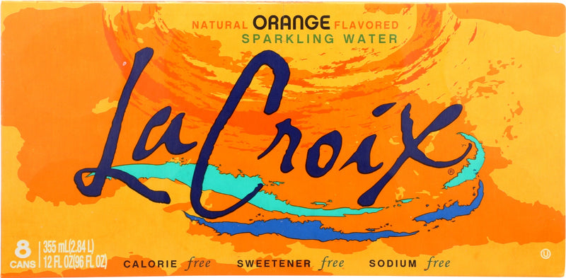 LA CROIX: Wtr Sprk Orange 8Pk 12Z, 96 FO