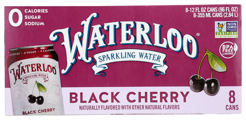 WATERLOO SPARKLING WATER: Water Sprk Blk Cherry 8Pk, 96 FO