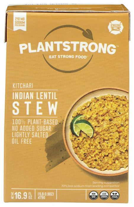 PLANTSTRONG: Stew Lentil Indian, 16.9 fo