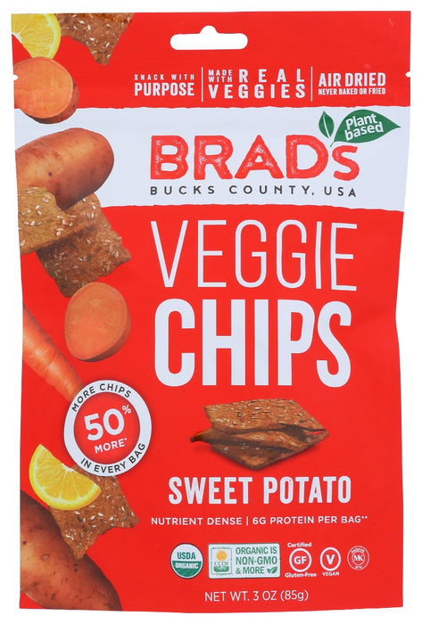 BRADS RAW: Sweet Potato Chip, 3 oz
