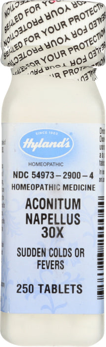 HYLAND: Aconitum 30X, 250 tablets