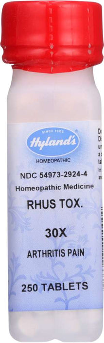 HYLAN: Rhus Toxicodendron Homeopathic Medicine 30X, 250 Tablets