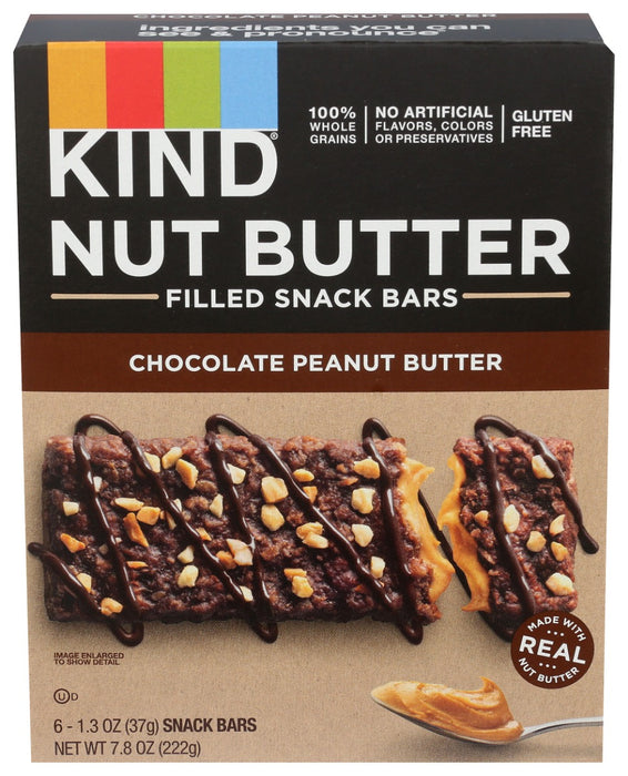 KIND: Bar Nut Butter Choc Pb, 7.8 OZ