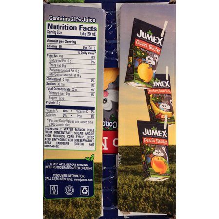 JUMEX: Juice Tetra Pouch Mango, 10 Packs, 67.6 oz