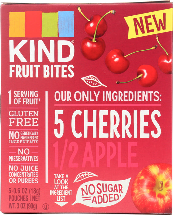 KIND: Fruit Bites Cherry Apple 5 Pouches, 1 bx