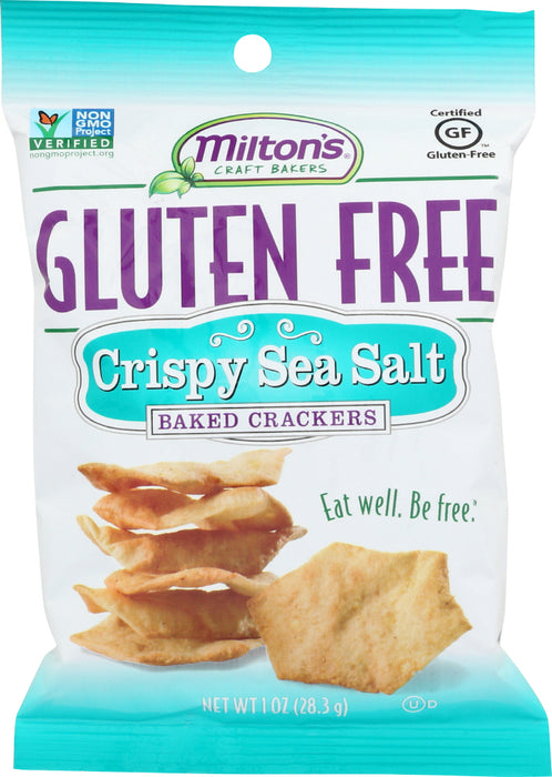 MILTONS: Gluten Free Sea Salt Baked Cracker, 1 oz