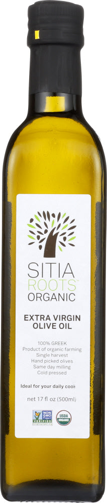 GAEA NORTH AMERICA: Sitia Roots Organic Extra Virgin Olive Oil, 17 oz - No Brand For Less 