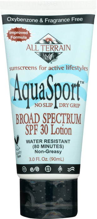 ALL TERRAIN: AquaSport SPF 30 Sunscreen Lotion, 3 oz