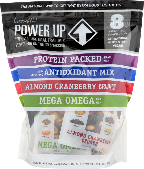 POWER UP: Trail Mix Assorted 8 Pack, 18 oz