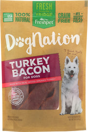 DOGNATION: Dog Treat Turkey Bacon NF, 3 oz - No Brand For Less