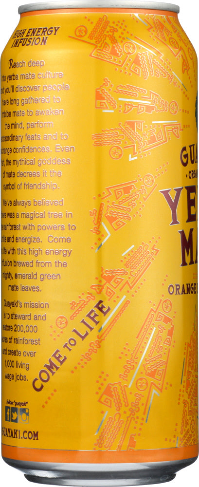 GUAYAKI:i Organic Yerba Mate Orange Exuberance, 15.5 oz - No Brand For Less