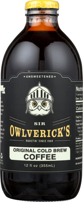 SIR OWLVERICK: Original Cold Brew Coffee, 12 oz