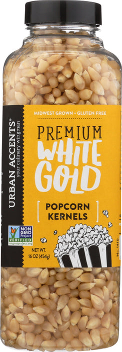 URBAN ACCENTS: Premium White Gold Popcorn Kernels, 16 oz