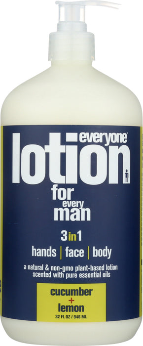 EVERYONE: Lotion Men Cucumber & Lemon, 32 oz