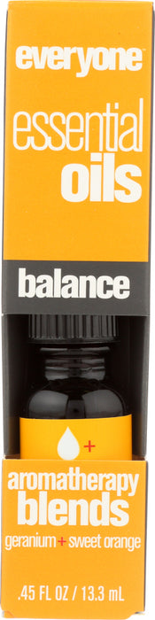 EVERYONE: Aromatherapy Blend Pure Essential Oil Balance, 0.45 oz - No Brand For Less 
