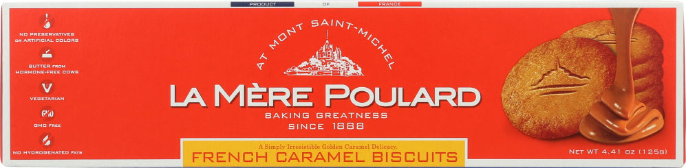 LA MERE POULARD: Biscuits French Caramel, 125 gm
