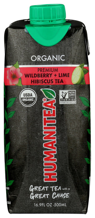 HUMANITEA: Wildberry Plus Lime Hibiscus Tea, 16.9 fo