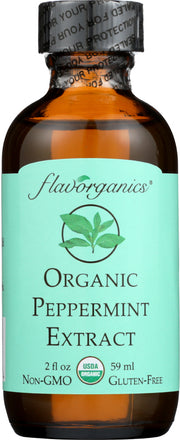 FLAVORGANICS: Organic Peppermint Extract, 2 oz - No Brand For Less