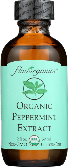FLAVORGANICS: Organic Peppermint Extract, 2 oz