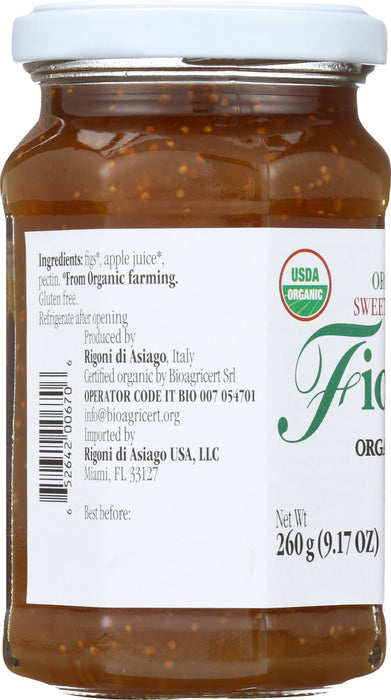 RIGONI: Fig Jam Organic, 9.17 oz