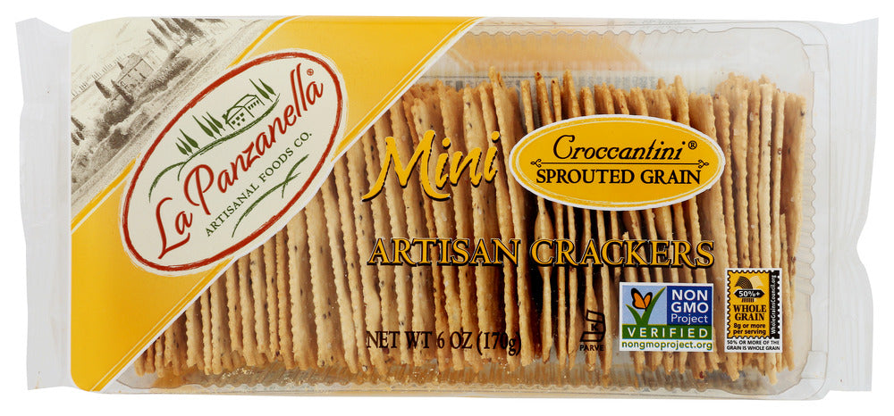 LA PANZANELLA: Mini Croccantini Artisan Crackers, 6 oz