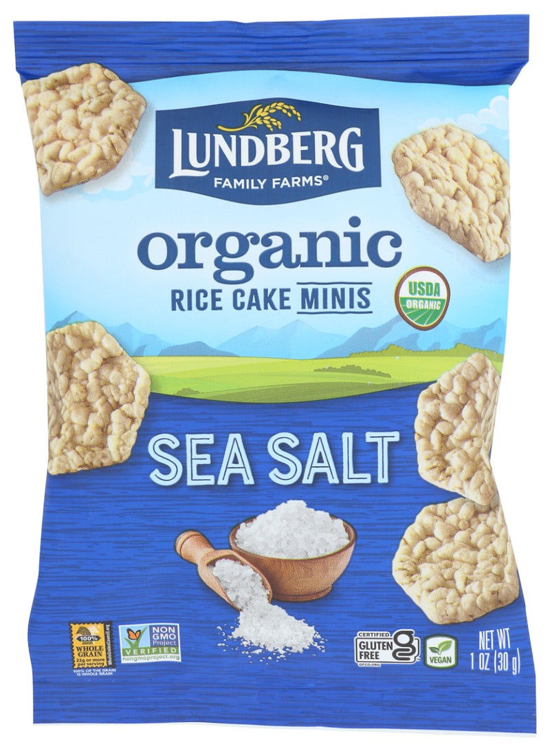 LUNDBERG: Rice Cake Mini Ss Org 6pk, 6 oz