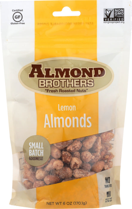 ALMOND BROTHERS: Almonds Whole Lemon, 6 oz
