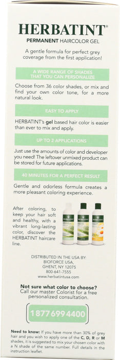 HERBATINT: Permanent Herbal Haircolor Gel 5N Light Chestnut, 4.56 Oz