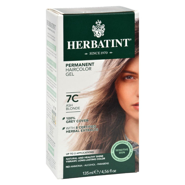 Herbatint Permanent Herbal Haircolour Gel 7C Ash Blonde - 135 ml (1x4 FZ)