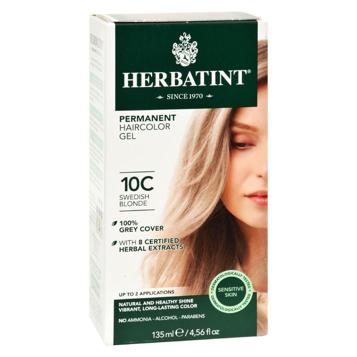 Herbatint Haircolor Kit Ash Swedish Blonde 10C - 1 Kit (1x4 FZ)