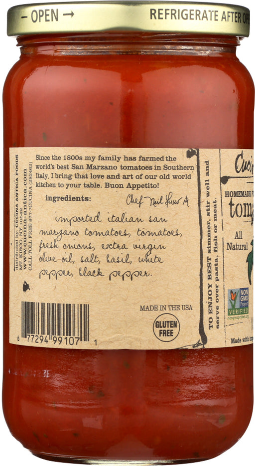 CUCINA ANTICA: Tomato Basil Sauce, 16 oz - No Brand For Less 