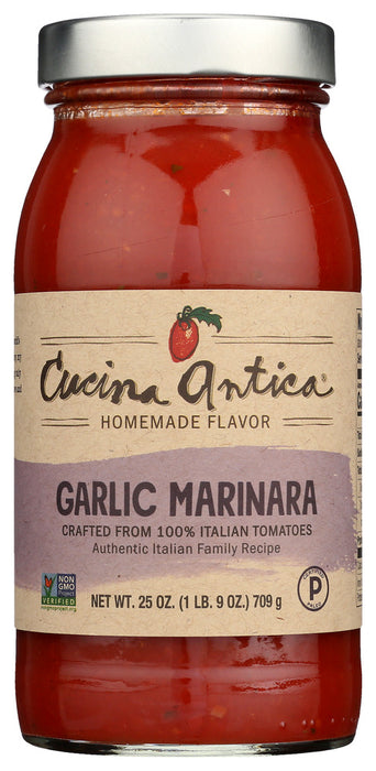 CUCINA ANTICA: Marinara Sauce Garlic, 25 oz