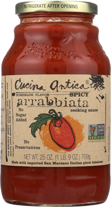 CUCINA ANTICA: Sauce Pasta Spicy Arrabbiata, 25 oz