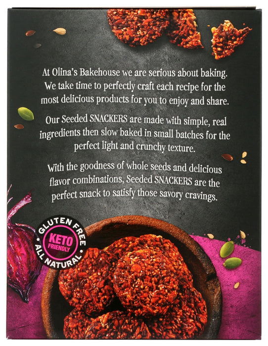 OLINAS BAKEHOUSE: Crackers Seed Rst Beetroo, 4.9 oz
