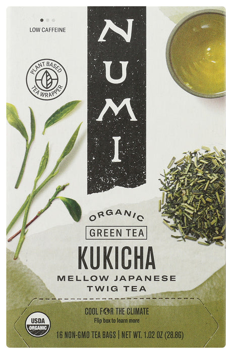 NUMI TEAS: Kukicha Mellow Japanese Green Tea, 16 bg