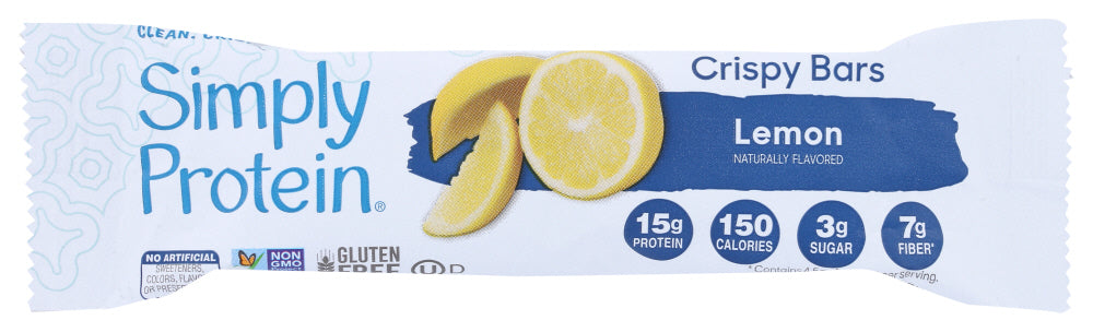SIMPLYPROTEIN: Lemon Protein Crispy Bar Single, 1.4 oz