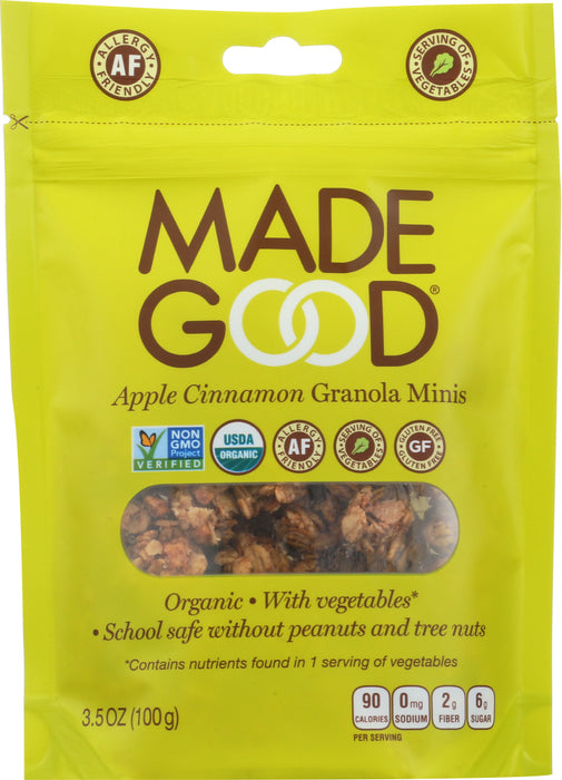 MADEGOOD: Apple Cinnamon Granola Minis, 3.5 oz