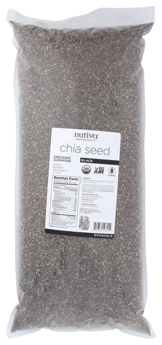 NUTIVA: Organic Chia Seed, 10 lb